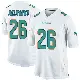 ＃26 Men's Ifeatu Melifonwu White Game Miami Dolphins Jersey