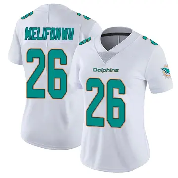 ＃26 Women's Ifeatu Melifonwu White Miami Dolphins limited Vapor Untouchable Jersey