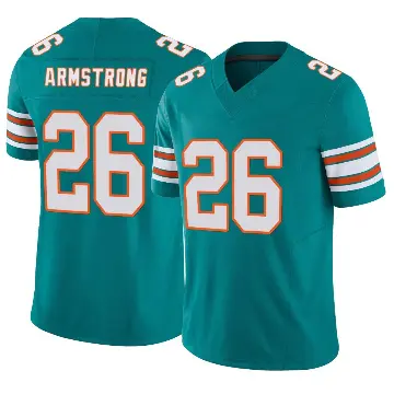 ＃26 Youth Cornell Armstrong Aqua Limited Miami Dolphins Alternate Vapor F.U.S.E. Jersey