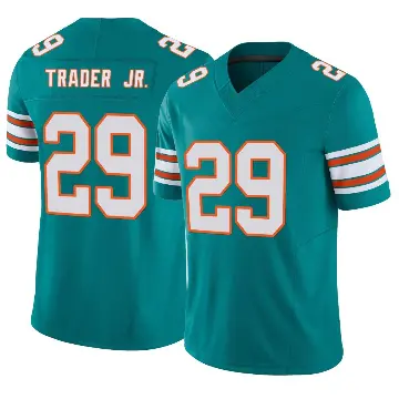 ＃29 Men's Dante Trader Jr. Aqua Limited Miami Dolphins Alternate Vapor F.U.S.E. Jersey