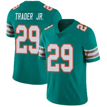 ＃29 Men's Dante Trader Jr. Aqua Limited Miami Dolphins Alternate Vapor Untouchable Jersey