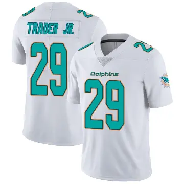 ＃29 Men's Dante Trader Jr. White Miami Dolphins limited Vapor Untouchable Jersey