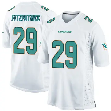 ＃29 Men's Minkah Fitzpatrick White Game Miami Dolphins Jersey