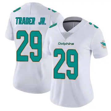 ＃29 Women's Dante Trader Jr. White Miami Dolphins limited Vapor Untouchable Jersey