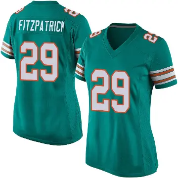 ＃29 Women's Minkah Fitzpatrick Aqua Game Miami Dolphins Alternate Jersey
