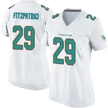 ＃29 Women's Minkah Fitzpatrick White Game Miami Dolphins Jersey