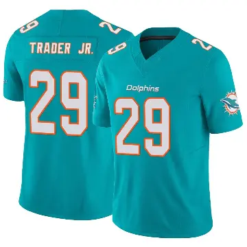 ＃29 Youth Dante Trader Jr. Aqua Limited Miami Dolphins Vapor F.U.S.E. Jersey