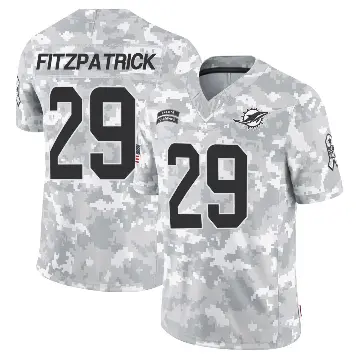 ＃29 Youth Minkah Fitzpatrick Arctic Camo Limited Miami Dolphins 2024 Salute to Service Jersey