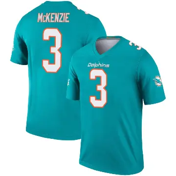 ＃3 Youth Isaiah McKenzie Aqua Legend Miami Dolphins Jersey