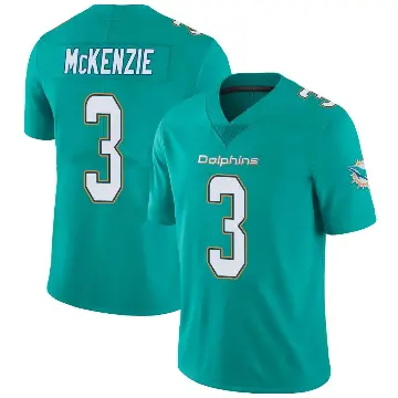 ＃3 Youth Isaiah McKenzie Aqua Limited Miami Dolphins Team Color Vapor Untouchable Jersey