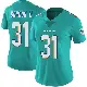 ＃31 Women's Ollie Gordon II Aqua Limited Miami Dolphins Team Color Vapor Untouchable Jersey