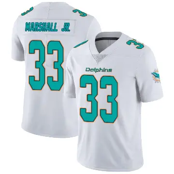 ＃33 Youth Jason Marshall Jr. White Miami Dolphins limited Vapor Untouchable Jersey