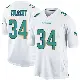 ＃34 Men's Jordan Colbert White Game Miami Dolphins Jersey