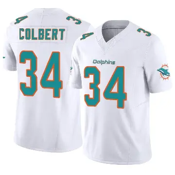 ＃34 Youth Jordan Colbert White Limited Miami Dolphins Vapor F.U.S.E. Jersey