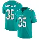 ＃35 Men's John Saunders Jr. Aqua Limited Miami Dolphins Team Color Vapor Untouchable Jersey