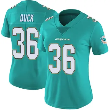 ＃36 Women's Storm Duck Aqua Limited Miami Dolphins Team Color Vapor Untouchable Jersey