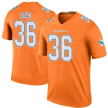 ＃36 Youth Storm Duck Orange Legend Miami Dolphins Color Rush Jersey