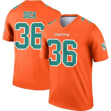 ＃36 Youth Storm Duck Orange Legend Miami Dolphins Inverted Jersey
