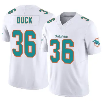 ＃36 Youth Storm Duck White Limited Miami Dolphins Vapor F.U.S.E. Jersey