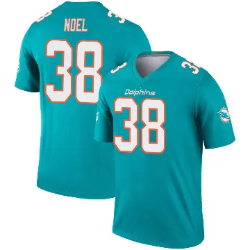 ＃38 Men's Nate Noel Aqua Legend Miami Dolphins Jersey