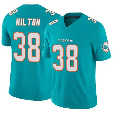 ＃38 Youth Mike Hilton Aqua Limited Miami Dolphins Vapor F.U.S.E. Jersey