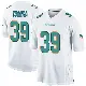 ＃39 Youth Larry Csonka White Game Miami Dolphins Jersey