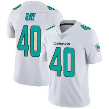 ＃40 Men's Willie Gay White Miami Dolphins limited Vapor Untouchable Jersey