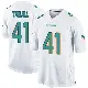 ＃41 Men's Channing Tindall White Game Miami Dolphins Jersey
