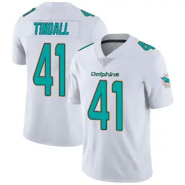 ＃41 Youth Channing Tindall White Miami Dolphins limited Vapor Untouchable Jersey