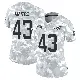 ＃43 Women's Jason Maitre Arctic Camo Limited Miami Dolphins 2024 Salute to Service Jersey