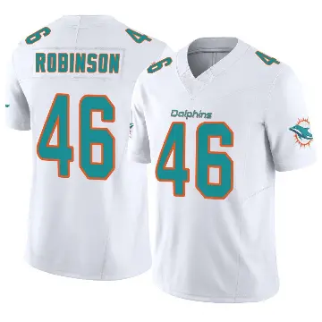 ＃46 Youth Ethan Robinson White Limited Miami Dolphins Vapor F.U.S.E. Jersey