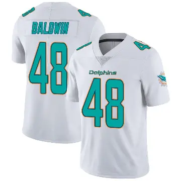 ＃48 Men's Monaray Baldwin White Miami Dolphins limited Vapor Untouchable Jersey