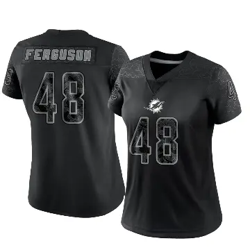 ＃48 Women's Blake Ferguson Black Limited Miami Dolphins Reflective Jersey