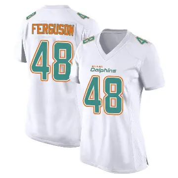 ＃48 Women's Blake Ferguson White Game Miami Dolphins Fashion Jersey