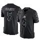 ＃5 Men's Jaylen Wright Black Limited Miami Dolphins Reflective Jersey