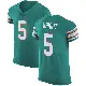 ＃5 Men's Jaylen Wright Green Elite Miami Dolphins Aqua Alternate Vapor Untouchable Jersey