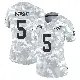 ＃5 Women's Jaylen Wright Arctic Camo Limited Miami Dolphins 2024 Salute to Service Jersey