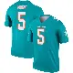 ＃5 Youth Jaylen Wright Aqua Legend Miami Dolphins Jersey