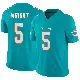 ＃5 Youth Jaylen Wright Aqua Limited Miami Dolphins Vapor F.U.S.E. Jersey