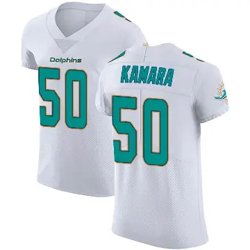 ＃50 Men's Mohamed Kamara White Elite Miami Dolphins Vapor Untouchable Jersey