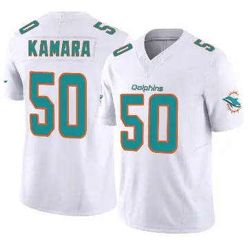 ＃50 Men's Mohamed Kamara White Limited Miami Dolphins Vapor F.U.S.E. Jersey
