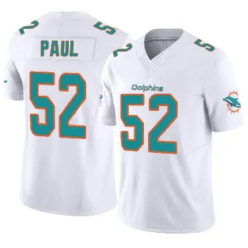 ＃52 Youth Patrick Paul White Limited Miami Dolphins Vapor F.U.S.E. Jersey