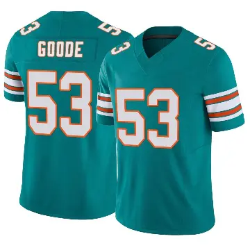 ＃53 Youth Cameron Goode Aqua Limited Miami Dolphins Alternate Vapor F.U.S.E. Jersey