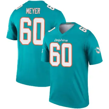 ＃60 Youth Andrew Meyer Aqua Legend Miami Dolphins Jersey