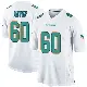 ＃60 Youth Andrew Meyer White Game Miami Dolphins Jersey