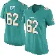 ＃62 Women's Obinna Eze Aqua Game Miami Dolphins Team Color Jersey