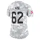 ＃62 Women's Obinna Eze Arctic Camo Limited Miami Dolphins 2024 Salute to Service Jersey