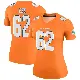 ＃62 Women's Obinna Eze Orange Legend Miami Dolphins Color Rush Jersey