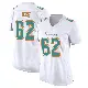 ＃62 Women's Obinna Eze White Game Miami Dolphins Fashion Jersey
