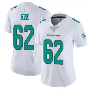 ＃62 Women's Obinna Eze White Miami Dolphins limited Vapor Untouchable Jersey